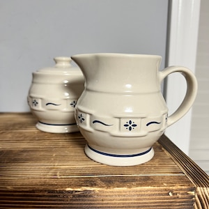 Longaberger Sugar & Creamer set