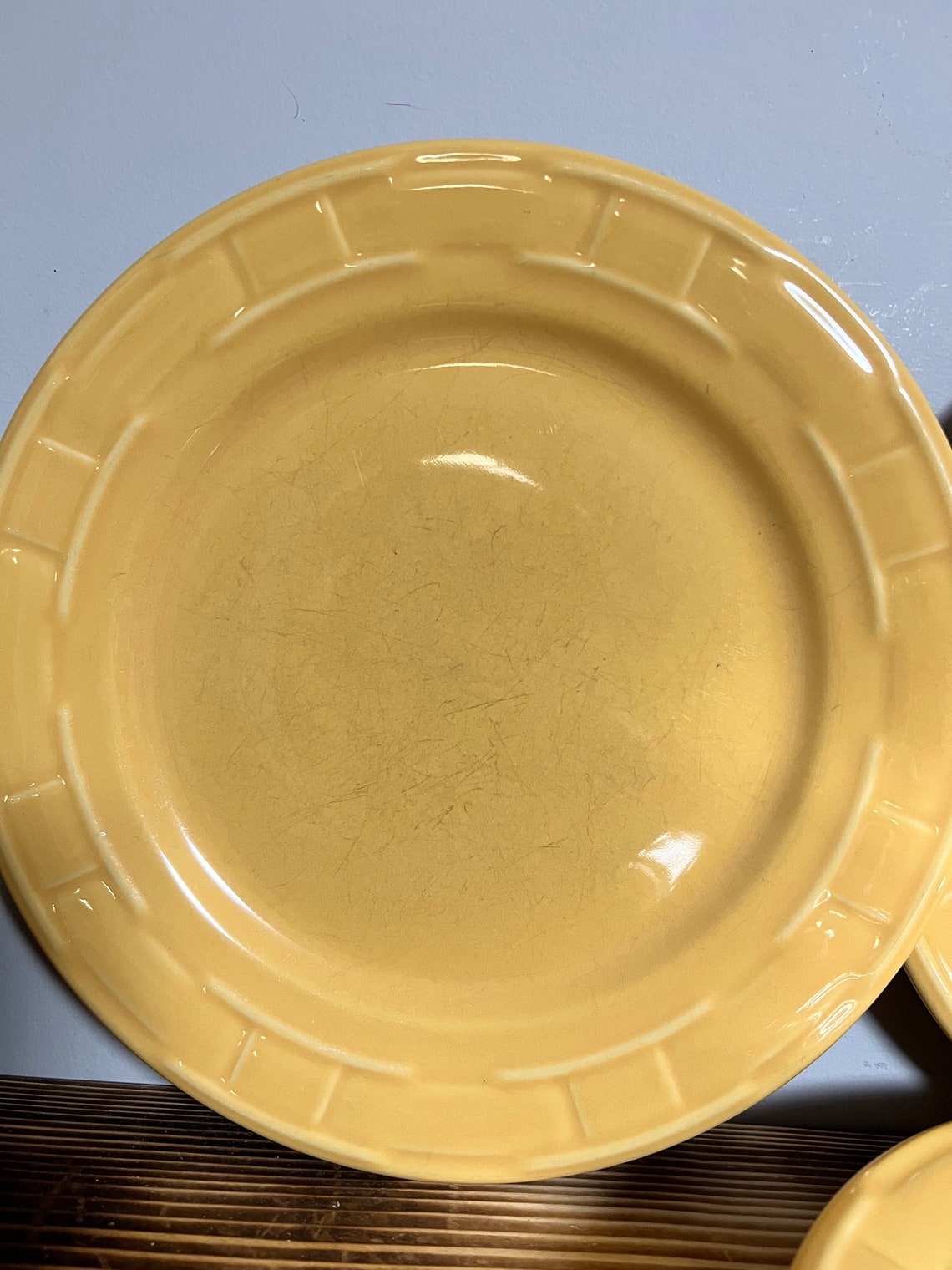 Set of 4 Longaberger Dinner Plates Etsy