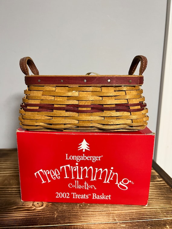 Longaberger × 3点 Longaberger 2002 Christmas Tree Triming Treats Basket - Etsy