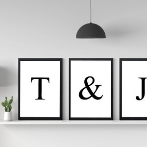 Impresiones murales iniciales personalizadas