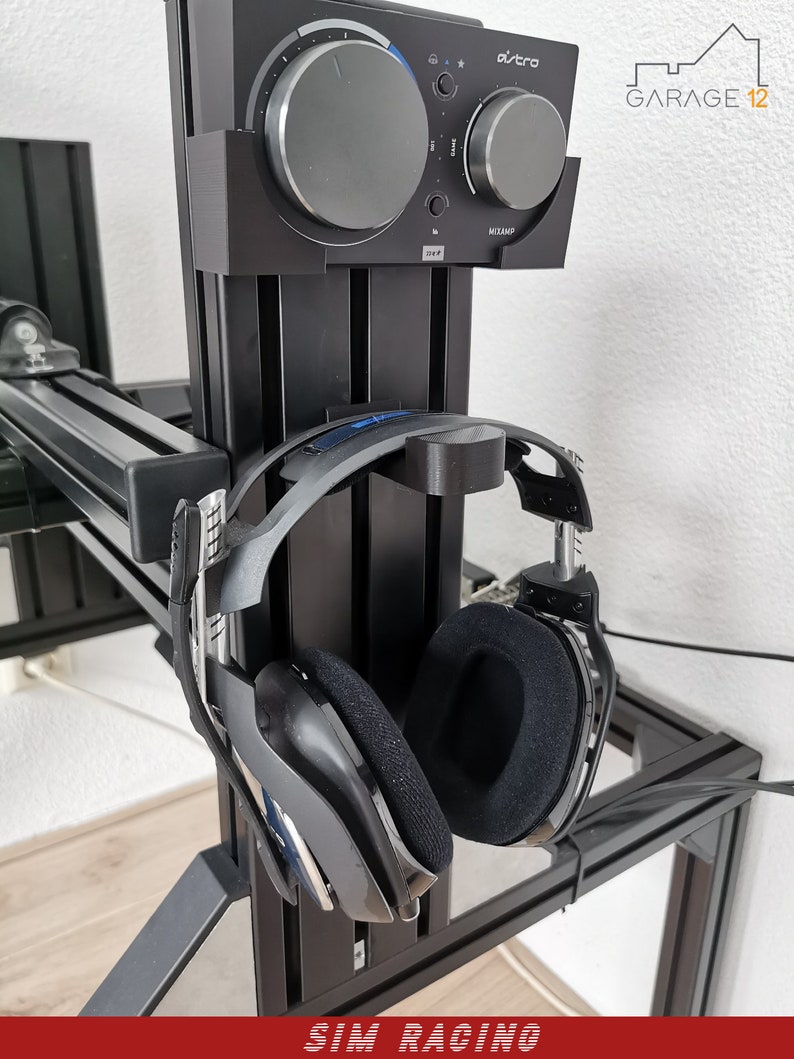 3D Printed Headphone Holder sim Racing Etsy
