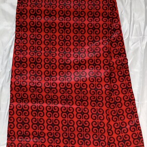 African ankara 100% cotton wax in three different designs red fabrics (sold by the yard) Active
