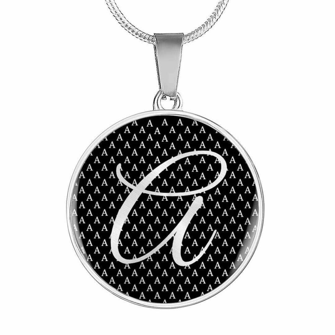 Letter A Necklace Personalized A Necklace Initial A Charm Etsy