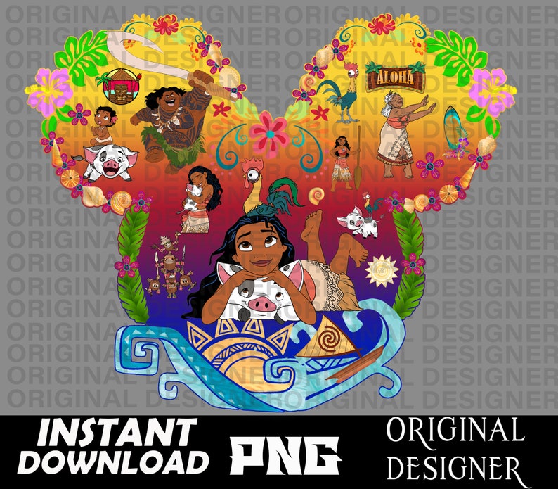 Moana Png, Moana Shirt, Printable, Cut File, Princess Sublimation ...