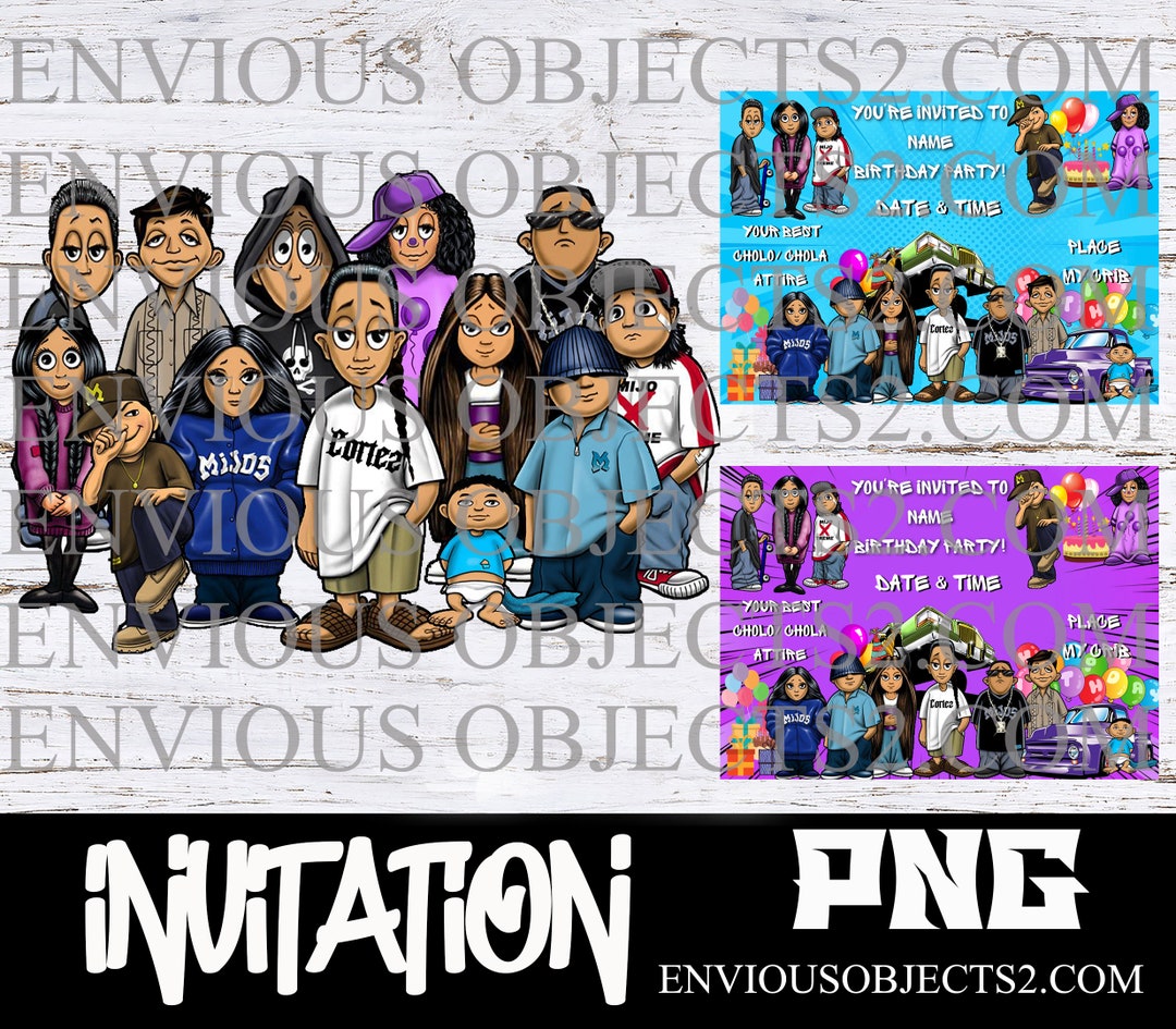 Mijos Invitation, Cholo Party, Lil Homie Birthday Bundle, 90 Birthday