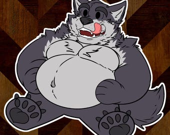 Sticker: Plump Wolf
