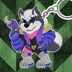 Wolf O Donnell Keychain: StarFox Series (3x3)