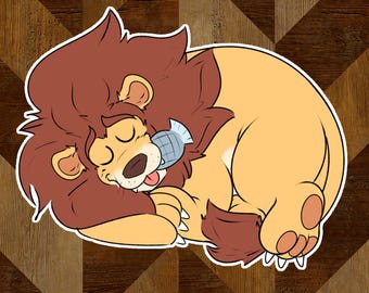 Sticker: Plump Lion