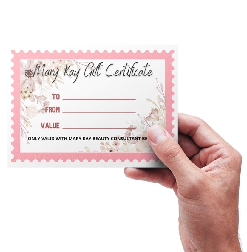 Mary Kay Gift Certificate Digital Download - Etsy