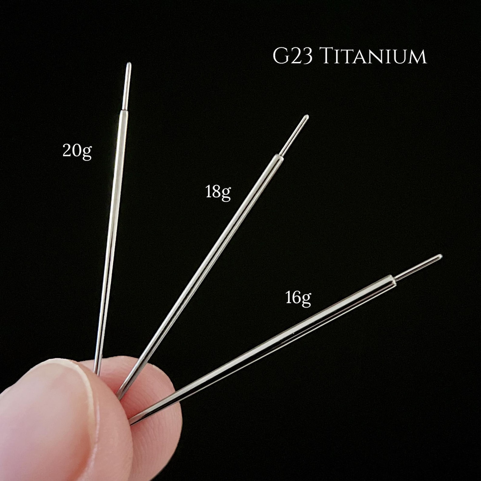 20G,18G,16G Titanium Insertion Taper,threadless Guide Pin,flat Back ...