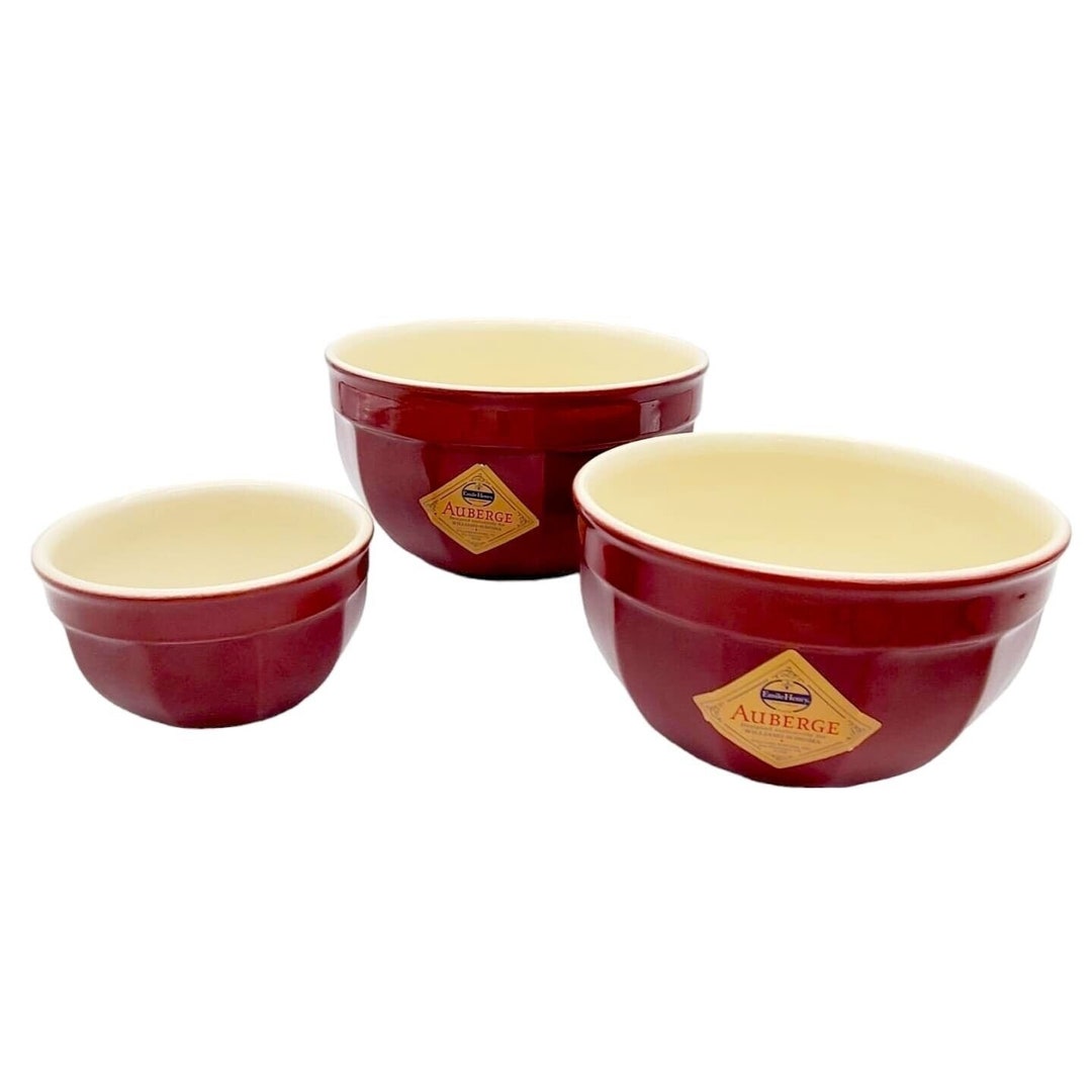 Set of 3 Williams Sonoma EMILE HENRY Mixing Bowls Auberge Etsy
