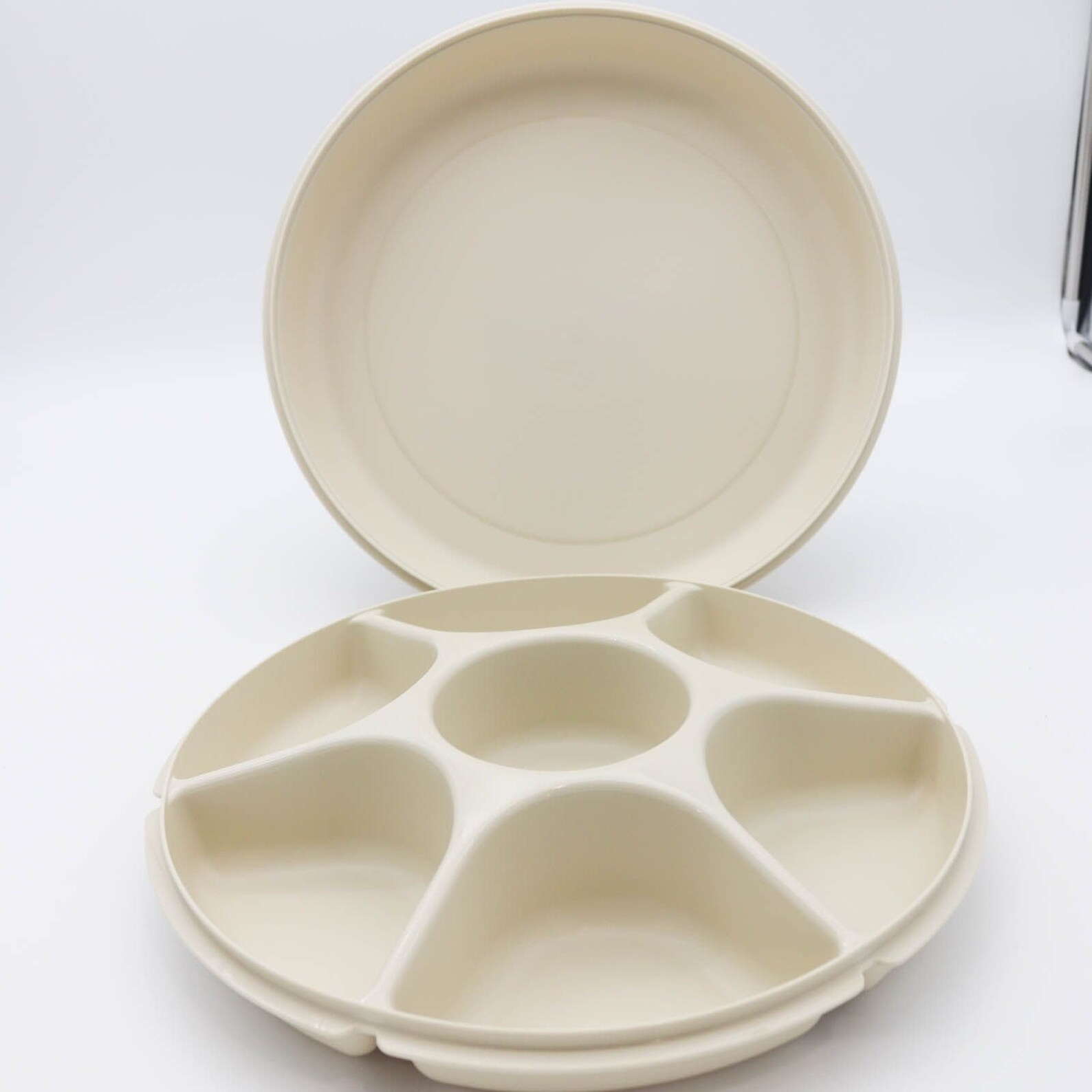 Tupperware Storage Container Divided Veggie Relish Party Tray Etsy