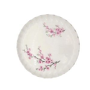 1948 Peach Blossom Dinner Plate W.S. George Serving Bolero Replacement Pink Flowers