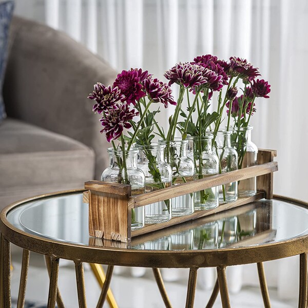 Wooden Bud Vase Etsy