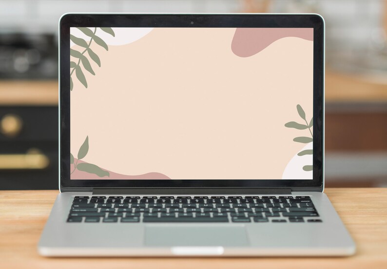 Aesthetic Laptop Wallpaper Flower Wallpaper Computer Etsy UK