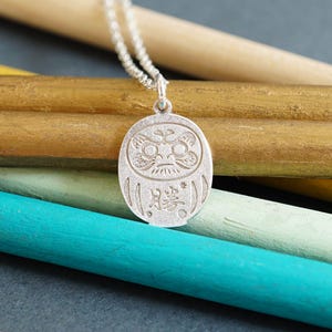 Red Daruma Charm - Etsy