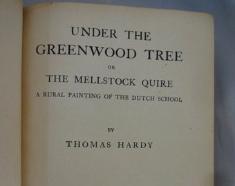 Bajo el árbol de Greenwood o The Mellstock Quire de Thomas Hardy