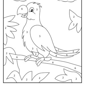 Children's Color by Number Printable PDF Printable Coloring Pages ...
