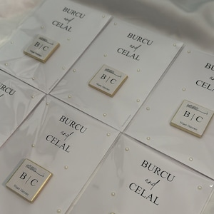 Chocolate guest gift | With or without pearls | Wedding guests | Engagement | Nisan Hatirasi