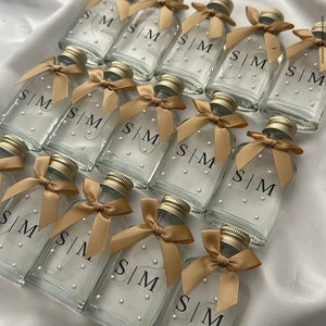 Lembrancinhas de pérolas | Garrafas Kolonya | Lembrancinhas personalizadas | BEST-SELLER | Nişan Hatırası | Desinfetante para as mãos