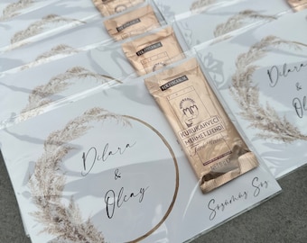 Party favors | Turkish coffee | Mehmet Efendi | Engagement | Wedding gifts | Turkish coffee | Personalized cards | Mocha cards
