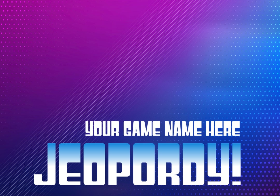 JEOPORDY Full Template Build Your Own Etsy JEOPORDY Full Template Build Your Own Etsy