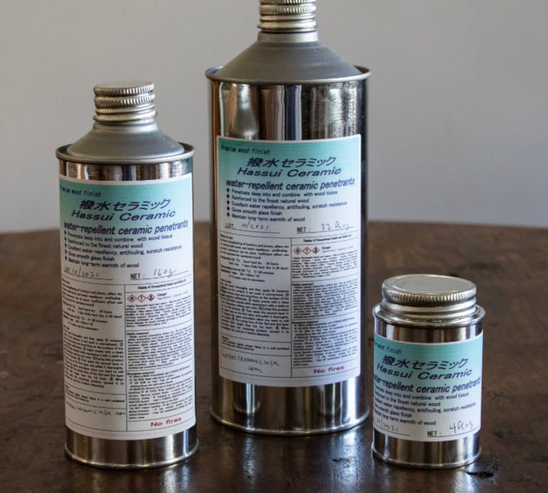 Food Safe Ceramic Wood Finish. Ultimate and Waterrepellent