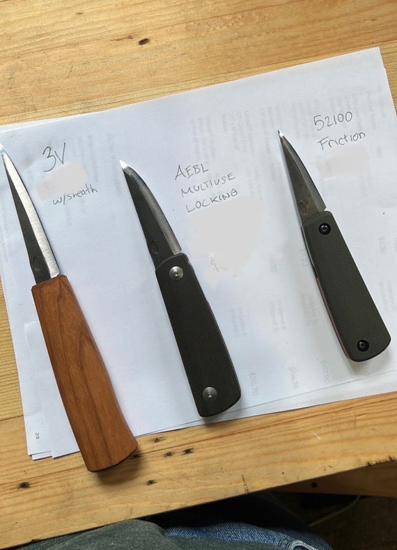 Two Blade Folding Carving Knife