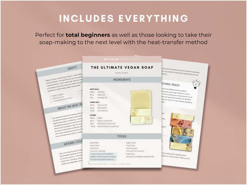 The Ultimate All Natural Soap Recipe Guide Customizable Base Vegan Soap