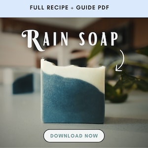 Natural RAIN Soap Recipe | Make your own homemade essential oil cold process soap that smells like rain