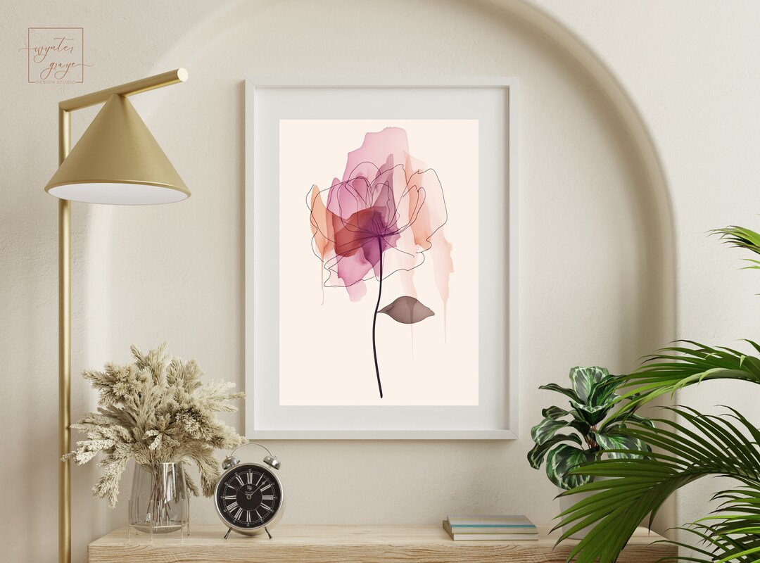 LOTUS FLOWER Pastel Colors Print | Botanical Wall Art | Yoga Decor ...