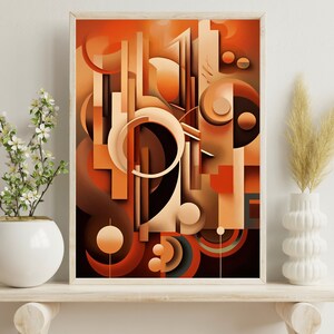 Vibrant Abstract Boho Wall Art, Instant Digital Download - Upgrade Your Chic, Minimalist Living Spaces, Refresh Your Room Decor Instantly!