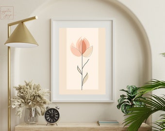 Calming Colors LOTUS FLOWER Art | Single Print | Relaxing Wall Decor | Spiritual Accent | Printable Artwork | Digital Download