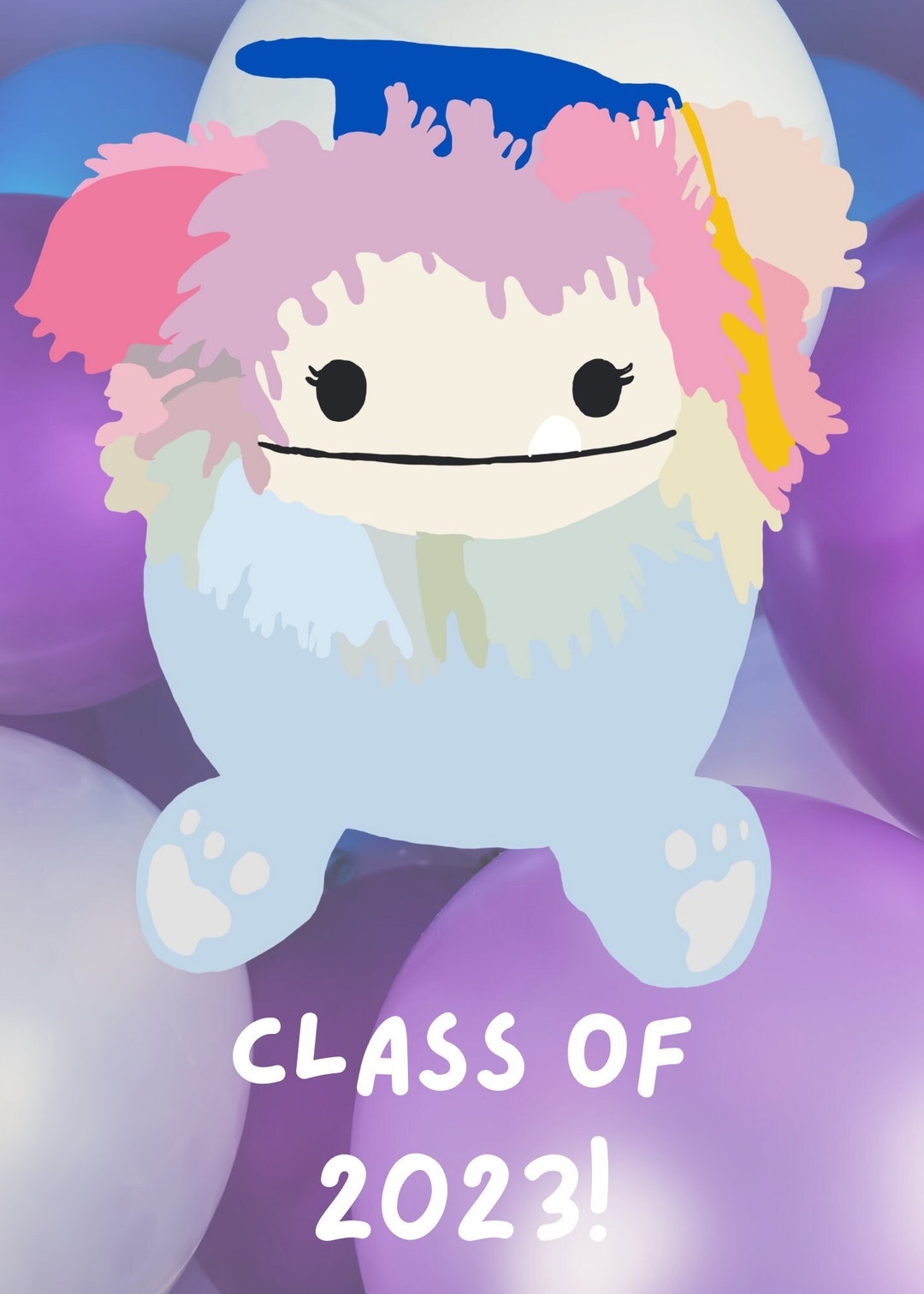 Printable Digital Download Squishmallow Graduation Greeting Etsy