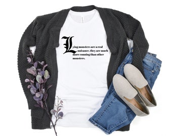 L's Speech Tee | Anime T-Shirt | Teen Gift | Teen Shirt | Graphic Tee | Anime Speech Tee | Summer Tee | L's Speech | Anime | Anime Shirt