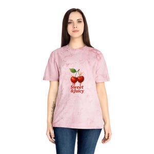 Comfort colors Sweet & Juicy Cherry Color Blast T-Shirt, Unisex Summer Tee, Casual Wear, Fruit Themed Gift, Trending Fashion Statement