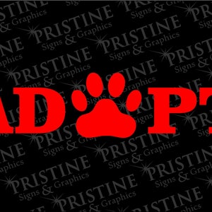 Adopt Vinyl Decal