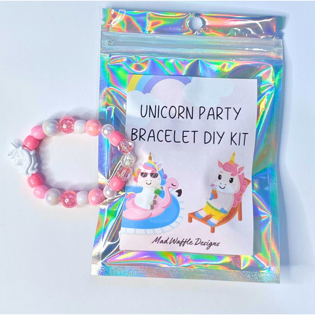 Unicorn Party DIY Bracelet Kitdiy Custom Bracelet Making Kit Etsy