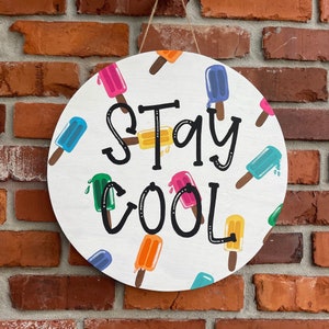 Popsicle Door Hanger | Popsicle Door Sign | Summer Door Hanger | Welcome Sign | Front Door Sign | Ice Cream Door Hanger | Pool Sign