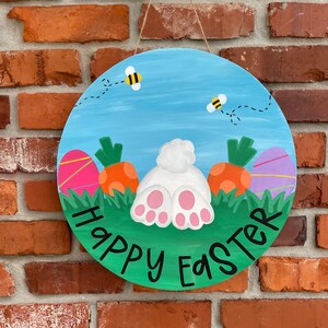 Easter Bunny Door Hanger | Spring Door Hanger | Easter Door Sign | Bunny Door Sign | Easter Spring Door Hanger | Easter Decor | Bunny Butt