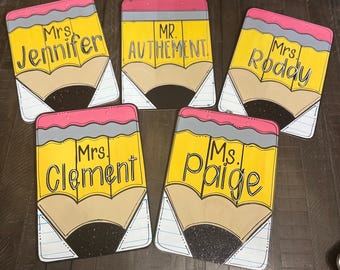 Painted Clipboard | Teacher Clipboard | Teacher Gift | Personalized Teacher Clipboard | Teacher Appreciation | End of School Year Clipboard