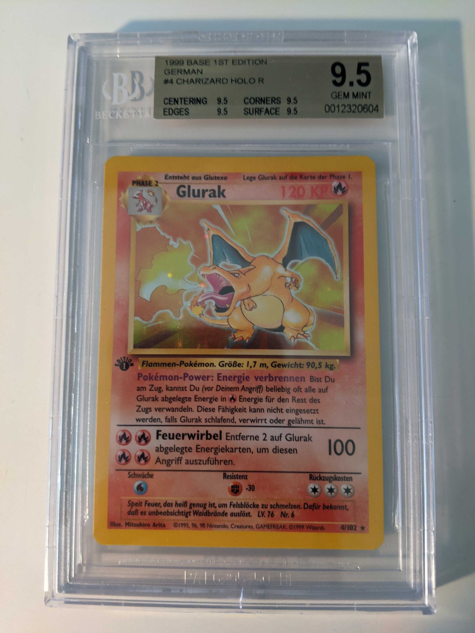 Glurak 1st Edition Charizard Card Gem Mint Condition Etsy UK