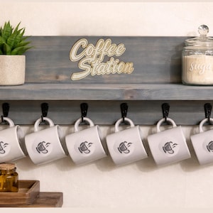 Coffee Mug Wall Rack - Etsy