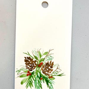 Custom Holiday Gift Tags | Personalized Christmas Gift Tags | Original Hand-Painted Watercolor Tags