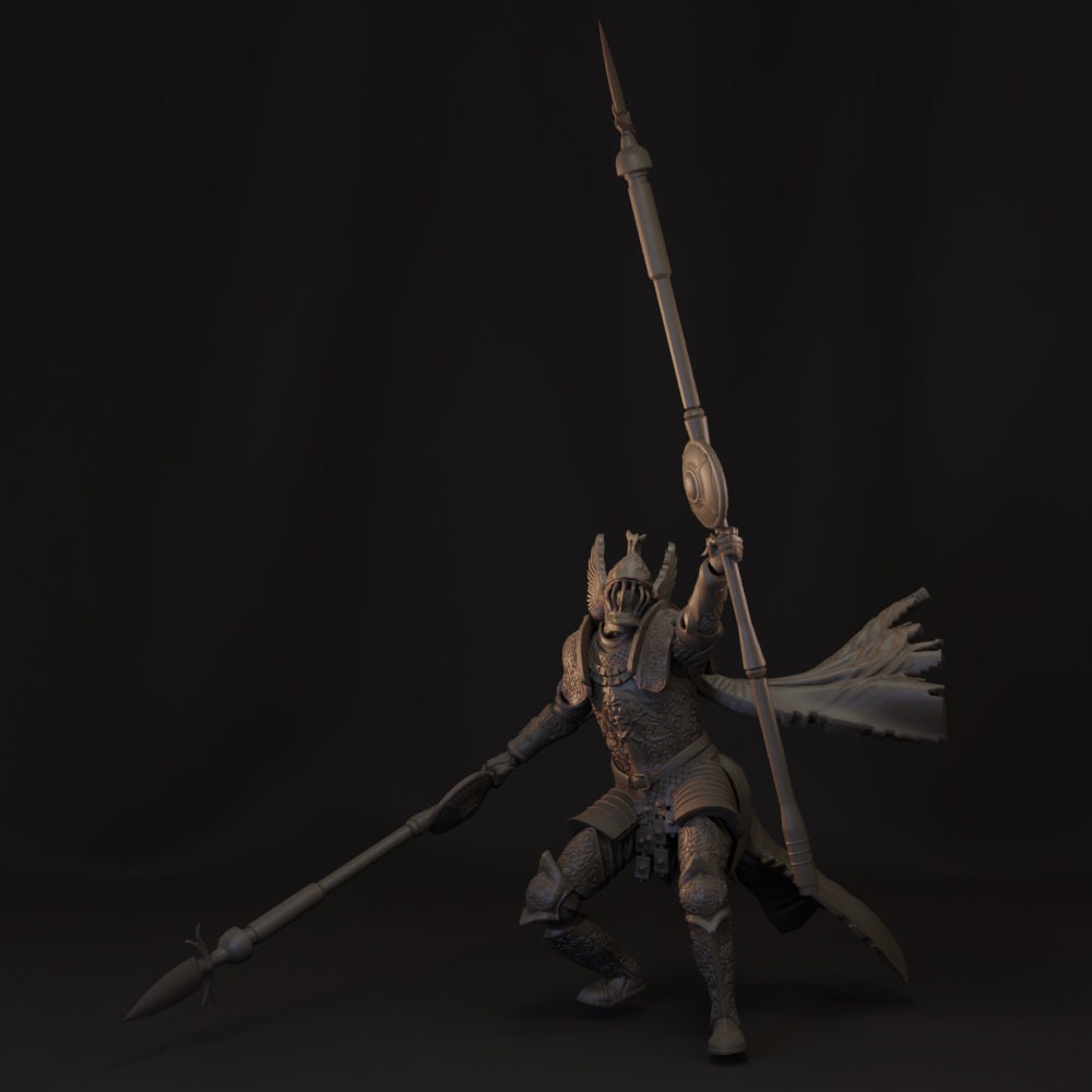 Scarlet Knight for DND or Pathfinder 8K Resin Based Etsy