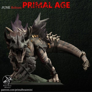 T-Rex (With Variations)  Miniature 32mm Scale - 8K Resin Based Miniature - Primal Beast Miniature