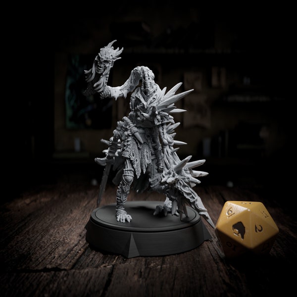 Blood Crystal Zombie, Enemy for DND or Pathfinder - 8K Resin Based Miniature -  The Call of The Necromancer  - Cripta Studios