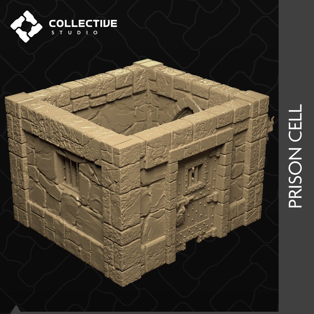 Prison Cell for DND or Pathfinder 8K Resin Based Miniature 32mm ...