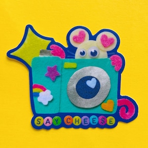 Autocollant Mural "Say Cheese" - Sticker Déco Photo Art Moderne, Pour Voiture Ou Intérieur, Neuf