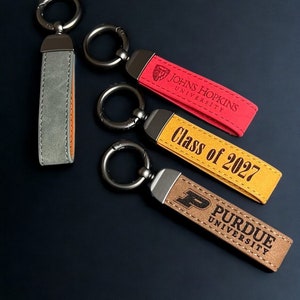 University Keychain – Personalized College Logo, Class of 2025 Graduation Gift, Student Keychain for Him or Her